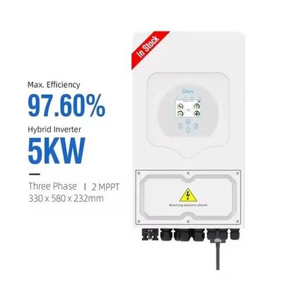 5KVA Deye SUN 5K SG03LP1 EU Einphasige Energiespeicher für Zuhause Solarumrichter 28/20,5kg
