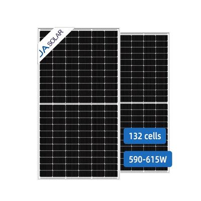 JA Solarpanel Qzellen 590W 595W 600W 605W 610W 615W N-Typ Bifacial Double Glass Energie