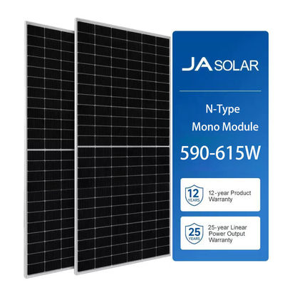 JA Solarsystem Platte Mono Panel 590W 595W 600W 605W 610W 615W bei 22,80% Panel Effizienz
