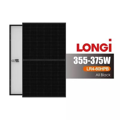 LONGi Hi-MO 4m LR4-60HPB 355-375M M6 9BB Halbzellen Schwarzrahmen Solarkollektoren 9BB Technologie