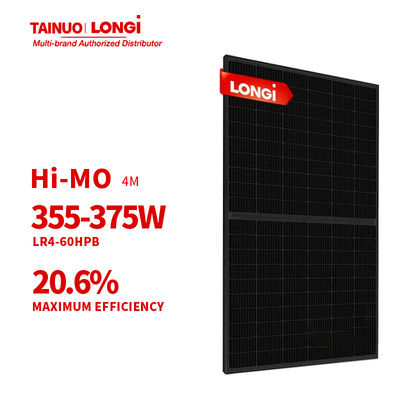 LONGi Hi-MO 4m LR4-60HPB 355-375M M6 9BB Halbzellen Schwarzrahmen Solarkollektoren 9BB Technologie