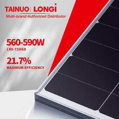 182mm Halbzell-Longi-Solar-PERC-Bifassiertes PV-Solarmodul 540W 545W 550W 555W 560W