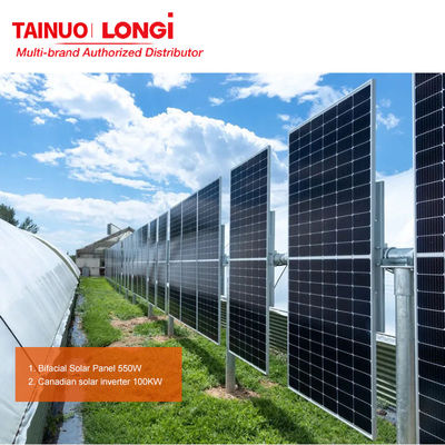 Longi Hi-Mo 6 Wissenschaftler V2 Solarkollektor LR5-72HTH 590W 595W 600W Solar-Pv-Modulkollektoren