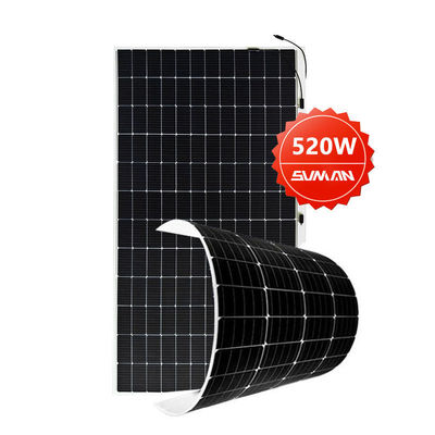 Flexible 430W 520W Mono RV Solarzellen für Boot Camping Sunman Zellgröße 166mmx166mm