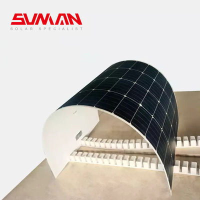 Flexible 430W 520W Mono RV Solarzellen für Boot Camping Sunman Zellgröße 166mmx166mm
