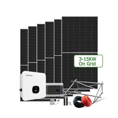 5kw 10kw Solarmodule auf dem Stromnetz für kommerzielle Anlagen innerhalb von 24 Stunden Arbeitszeit