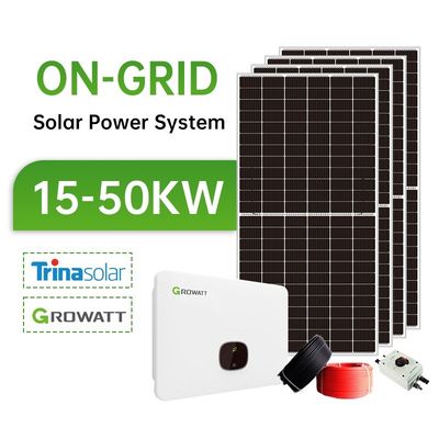 10Kw 20Kw 30kwh Solarsystem PV Solarenergie Kits On Grid Hybrid Solargenerator System