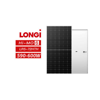 Longi Solar Hi-MO 6 590W 595W 600W Schwarzrahmen-Solarkollektoren für die Solartechnik im Haushalt