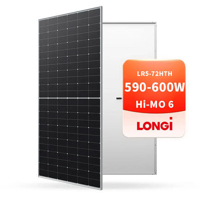Einzelglas-Solarpanel-Zell-Kit 585W LONGi Hi-MO 6 LR5-72HTH mit 23,2% Effizienz