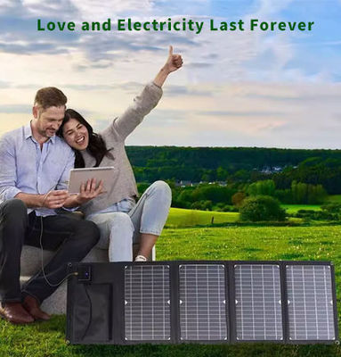 Klappbare monokristalline Solarzelle 100W für geringe MOQ Anpassen Leichtgewicht QC3.0 PD45W