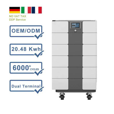 Off-Grid Energiespeicherlösung 51.2V 100Ah Stapelbare Lithium-Eisenphosphatbatterie