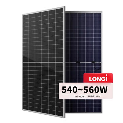 Leistungstoleranz 0-3% Silber Solarzellen Mono 550 Watt 560 Watt für Solarlösung