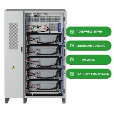 Mehr als 10 Jahre Systementwurfsdauer Hochspannung 200KWH Solarenergie-Speichersystem