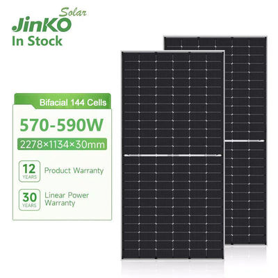 Jinko JKM570-590N-72HL4- V -F7-EN Einflächige Solarzelle für 30- und 182mmx182mm-Zelle
