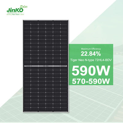 Jinko Solar Tiger Neo PV-Solarmodule 590W 585W 580W 575W 570W für das On-Grid-Solarsystem