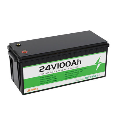 IP67 Wasserdicht 24V 100Ah Solar LiFePO4 Batterie mit Bluetooth und LFP Anodenmaterial
