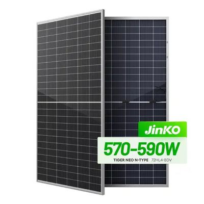 N-Type Mono-Solarpanel Jinko 550w 555w Tiger Neo 72HL mit IP68-Kennungsbox
