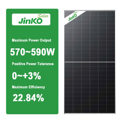 Jinko 550w 560w 570w 575w 580w 585w 605w 610w Einfach-Doppelglas-Zwei-Schienen-Solarpanel