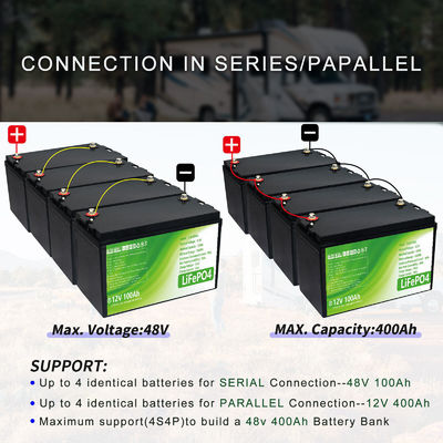 12V100AH LFP-Lithiumbatterie für Außen-Rückstandsstrom und Wohnmobil-Straßenhilfe