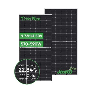 Jinko Solar 565-585W Tiger Neo PV-Module des Typs N mit 144 Zellen und Leistungstoleranz
