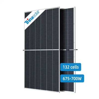 N-Typ Doppelglas-Trina-Solarzellen 675w 680w 685w 690w 695w 700w Solar-PV-Modul
