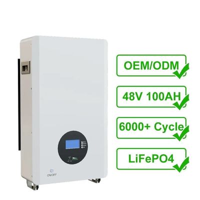 Wandhängendes 5-10 kWh-Solar-Off-Grid-System mit Mindestkapazität von 148Ah und Design 2024