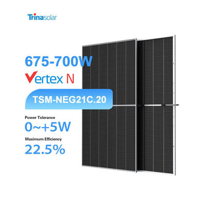 Trina Solar NEG21C.20 Bifazielle Solarzellen 675W-700W-Panelserie für das Solarsystem