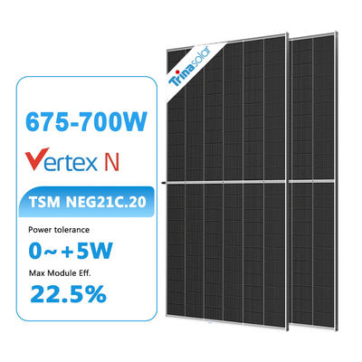 182 mm Halbschnittzelle N-Typ NEG 21C.20 675W 680W 690W 695W 700W Bifacial PV Panel TSM-NEG21C.20