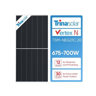 Trina Solar Vertex Dual Glass Modul TSM-NEG21C.20 670 W 675 W 680 W 685 W 690 W 695 W