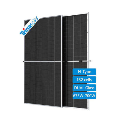 POE/EVA eingekapselte 700 Watt Trina PV-Bifacial-Panels für Solarenergie TSM-NEG21C.20