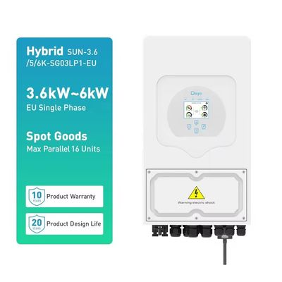CEI-zertifizierter Hybrid-Solar-Inverter mit einer einzigen Phase 5 kW 6 kW 8 kW für ein All-in-One-System