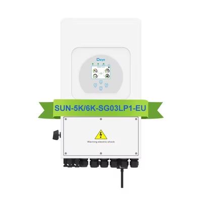 50/60Hz Ausgangsfrequenz Deye SUN-3.6 5 6K-SG03LP1-EU 8kw Hybrid-Solarstrom-Inverter