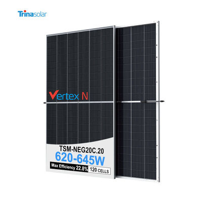 Trina Topcon Grade A Solarpanel IP68 Verbindungskasse 620w 625w 630w 635w 640w 645w