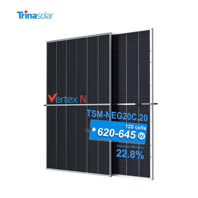 Trina PV Modul 620W 635W Doppelglasmonokristallines Solarpanel für das Solarsystem