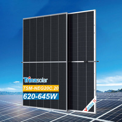 Trina Vertex N-Typ 640W 645W zweigliedriges Glas-Doppelglas-Monokristalline Modul-Solarpaneelanlage für Zuhause