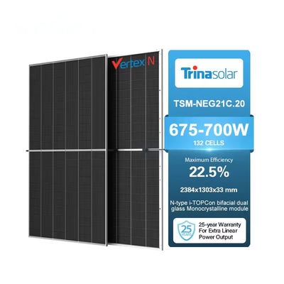 690W Vertex N 670W PV-Modul Solarpanel 675W 680W 685W 690W 700Watt Plus bifacial tsm-neg21c20