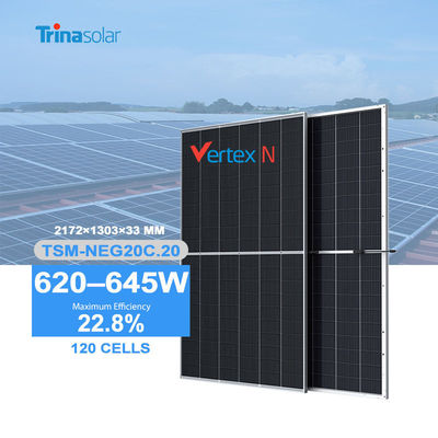 Bifacial N-Type TOPCon-Panel von Trina 210mm Halbschnittzelle für optimale Leistung