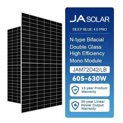 Ja 610-635W Solaranlagen und Anodisierte Aluminiumlegierungsrahmen zur Schneebeständigkeit