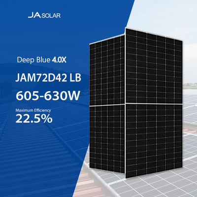 JA Solar Doppelglas Bifacial PV Module 630W N-Typ TOPCOn Solarmodule 620W für Kraftwerke