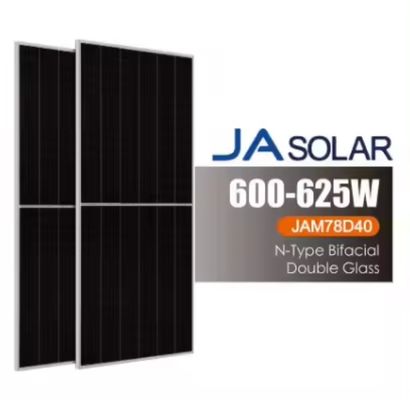 600-625 Watt Halbzellen- und PERC-Typ JA-Solarpanel für 2024