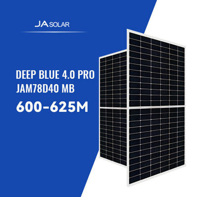 610W JA Mono MBB Halbzelle Bifacial Double Glass PV Module N-Typ Solarkollektor 4mm 2 IEC