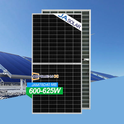 JA N-Typ Bifacial Dual Glass Halbschnitt Mono Modul 615W 620W 625W Solarpanel