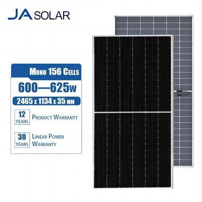 Windbelastung 2400Pa TOPCON Solarkollektoren 600W 605W 610W 615W 590W 595W Monobifizielle N-Typ