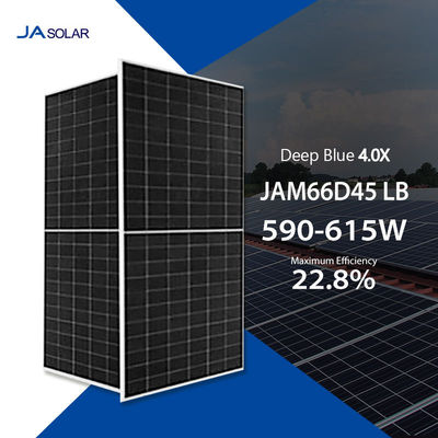 JA Solarpanel Mono 590W 595W 600W 605W 610W 615W mit hoher Umwandlungseffizienz