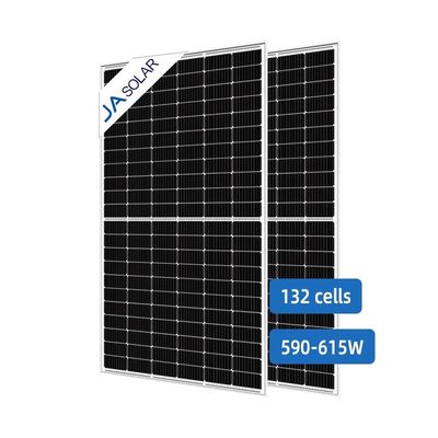 JA Solar 590-615W Trend Doppelglas-Sonnenkollektoren Halbzellen Bifacial Solarkollektor