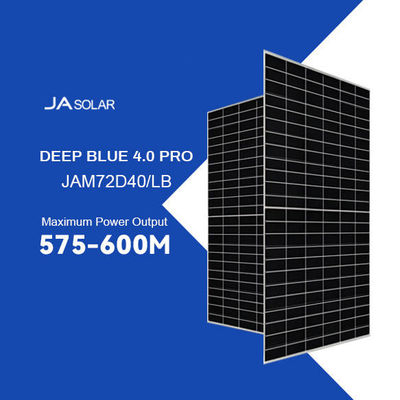 Glas 2,0 mm N-Typ Deep Blue 575W-600W Mono-Solarzellen Bifacial PV Module JAM72D40 LB