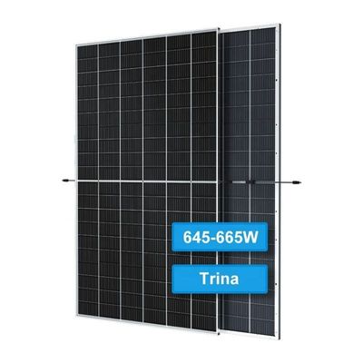 BR Solar-PV-Modul 645W 650W 655W 660W 665W 670W Trina Solarzellen 210mmx210mm Zellen