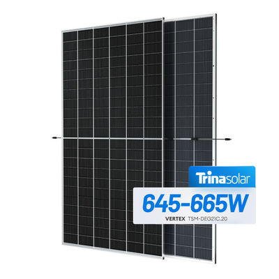 Trina Solar Panel Vertex TSM-DEG21C.20 645-665W Bifacial Dual Glass Monokristalline Modul