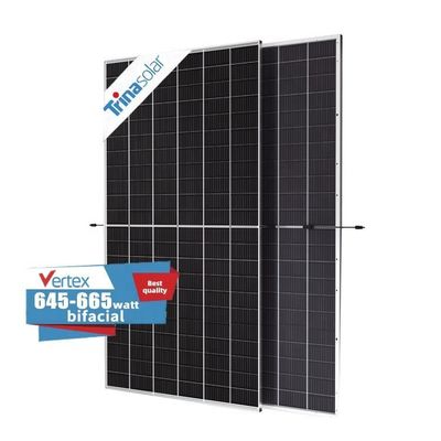 TSM Solar DEG21C.20 Solarkollektoren 645W 650W 660W 665W Modul Doppelglas Bifacial Vertex