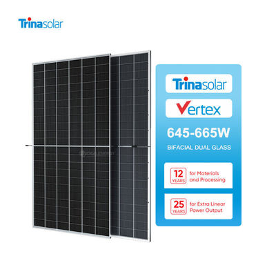Kommerzielle Solarenergie All in One Trina Solarenergiesystem 645w 655w 665w
